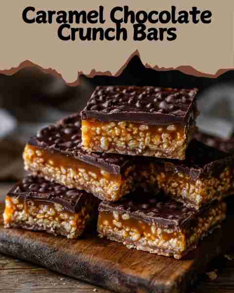 Caramel Chocolate Crunch Bars These Caramel Chocolate Crunch Bars are pure dessert magic! 🍫✨ Butt...