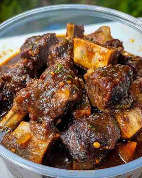 Oxtail Stew 🍖🍲 Ingredients: 3-4 lbs oxtail, cut into sections 2 tbsp vegetable oil (or your choice...