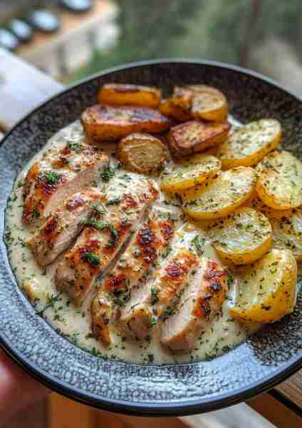 🍋 This Creamy Lemon Herb Greek Chicken Alfredo is a refreshing, zesty twist on classic comfort food...