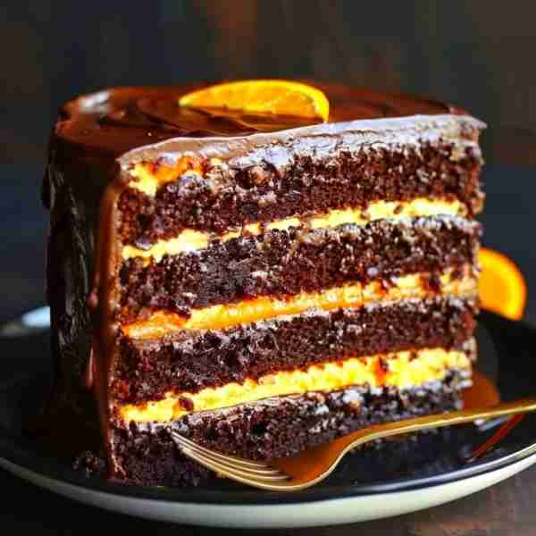 Chocolate Orange Cheesecake Layer Cake 🍫🍊🍰 📋 Ingredients: For the chocolate cake layers: - 1 3/4...