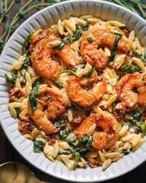 Marry-Me Shrimp Orzo! 🍤🍤