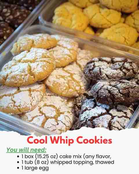 Cool Whip Cookies 🍪😋 Must express something to keep getting my recipes.... Thank you. Recıpe 👇 💬