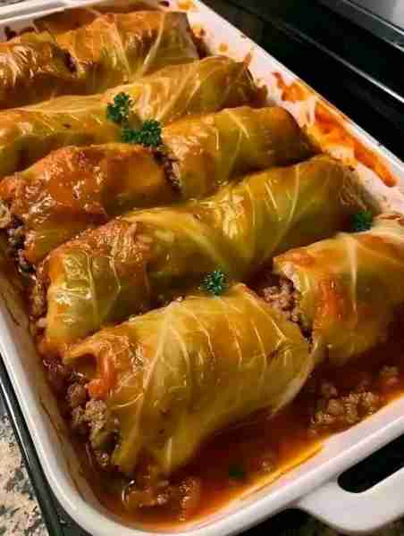 Would Anyone Here Actually Eat Stuffed Cabbages Rolls⁉️😋 Ingredients: 1 head of cabbage, 2 lb groun...