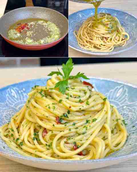 SPAGHETTI WITH GARLIC, OIL AND CHILI PEPPER