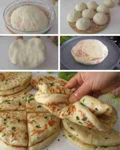 Roti susu Turki dalam wajan Teplon. BAHAN-BAHAN: 👇 500g (4 cangkir) tepung 160ml (2/3 cangkir) susu...