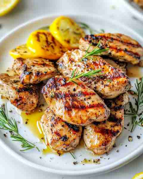 Honey Mustard Grilled Chicken Ingredients: 4 boneless, skinless chicken breasts 1/4 cup Dijon mustar...