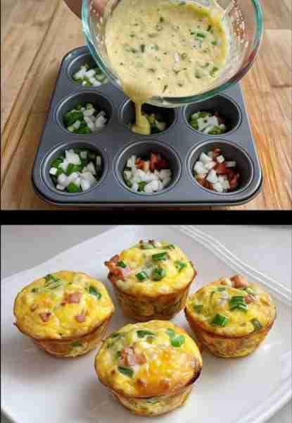 Easy Breakfast Egg Muffins. Can also use your Weber while camping Ingredients: • 6 eggs • 1/4 cup mi...