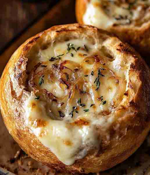 French Onion Soup in Bread Bowls: The Perfect Comfort Food 0 ratings · 1hr 10min · servings Visit si...