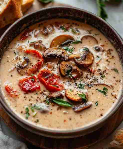 Save Delicious Creamy Garlic and Mushroom Stew: A Hearty Vegan Delight 0 ratings · 30min · Vegetaria...
