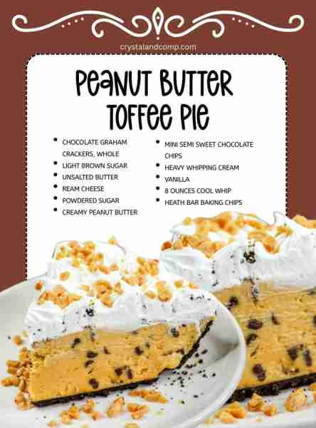 🥧 💖 PEANUT BUTTER TOFFEE PIE This pie is incredible!! You should totally make it! ⭐ RECIPE IN THE...