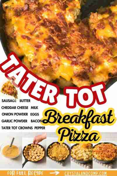 🍕🍕 TATER TOT BREAKFAST PIZZA This is the perfect summer breakfast for kids! ⭐⭐ RECIPE IN THE COM...