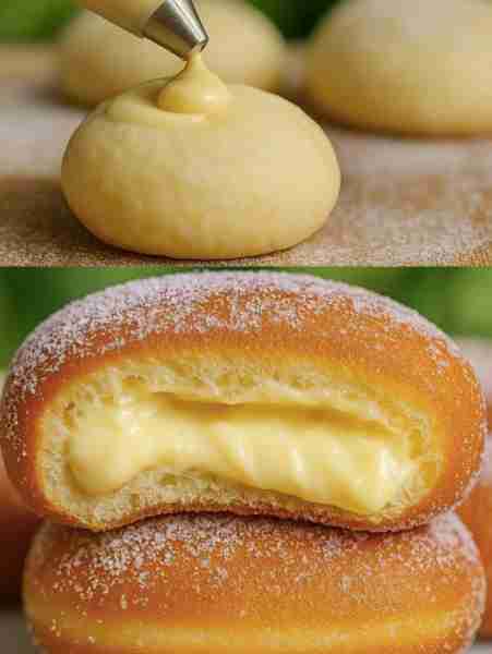 Bombolini (Italian Donuts) Ingredients: Dough: - 2¼ tsp instant yeast - ½ cup lukewarm milk 🥛 - 3 t...