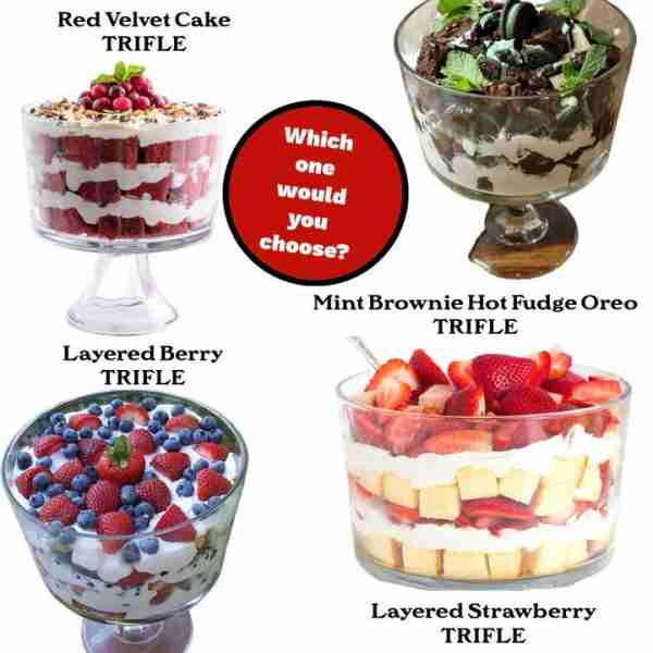 Layered Strawberry Trifle Recipe: https://www.recipegirl.com/strawberry-trifle/ Layered Berry Trifle...