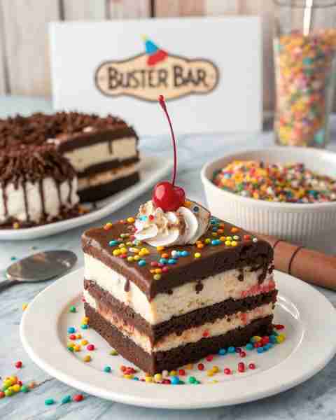 This Buster Bar Ice Cream Cake is a no-bake treat inspired by the DQ classic—featuring fudge sauce,...