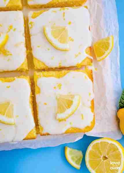 Lemon Sheet Cake With Lemon Glaze https://www.lovefromtheoven.com/lemon-cake-with-lemon-glaze/