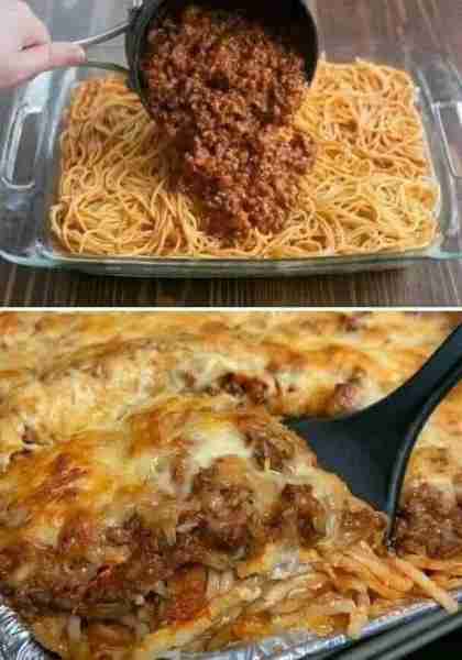 Million Dollar Spaghetti Casserole😋😋Don’t LOSE this Recipe 😍😍 Ingredients: 1 lb of ground beef 1...