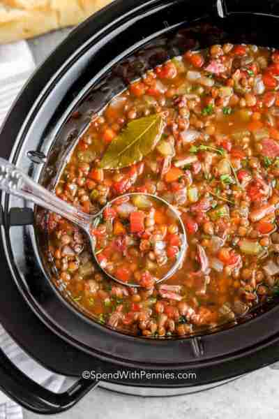 https://www.spendwithpennies.com/crock-pot-ham-and-lentil-soup/ If you have leftover holiday ham, ma...