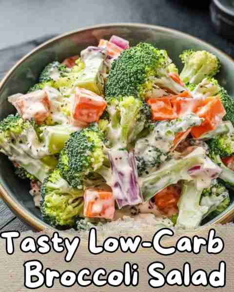 ⬇️ Tasty Low-Carb Broccoli Salad 😋⬇️ Looking for a flavorful, low-carb dish? This Broccoli Salad is...