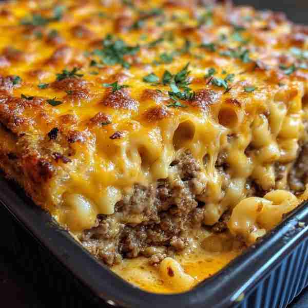 Mac and Cheese Meatloaf Casserole Ingredients: For the Meatloaf Base: 1 ½ lbs ground beef 1 egg 1/2...
