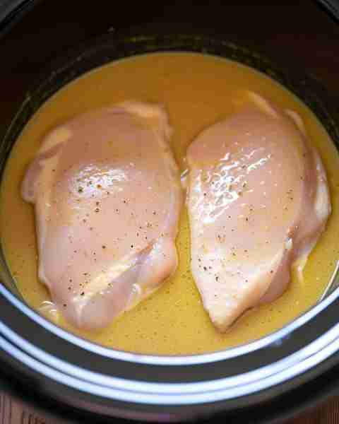 Submerge chicken into canned soup mixture for possibly the easiest meal ever. Full recipe 👇 💬