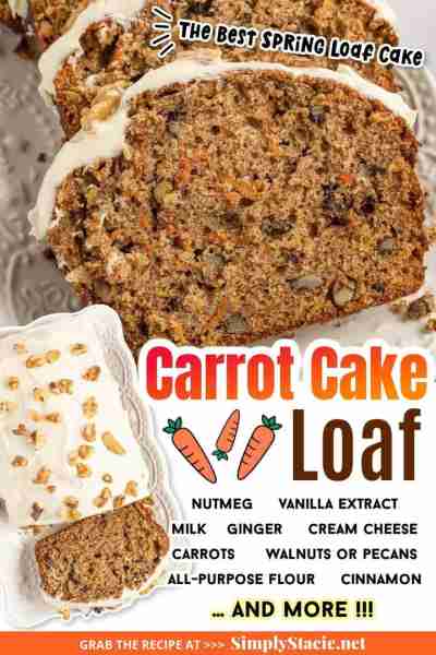 When it comes to classic desserts that always taste incredible, you can’t beat a carrot cake loaf. I...