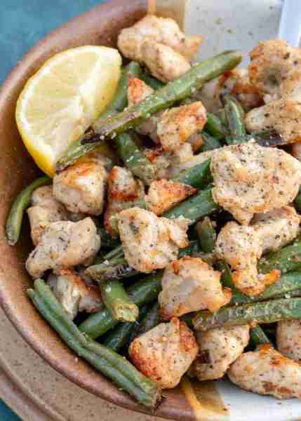 This easy Air Fryer Lemon Pepper Chicken is the perfect weeknight dinner! Healthy, ready in 15 minut...