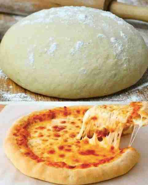 Homemade Pizza Dough Recipe😍 Ingredients: 2 1/4 teaspoons (1 packet) active dry yeast 1 teaspoon su...