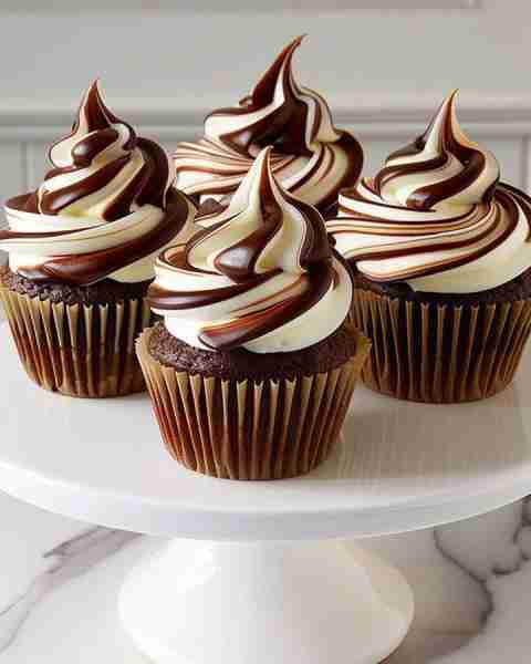 Chocolate Coffee Cream Cupcakes ⭐ Makes: 12 cupcakes ⏱ Total Time: ~1 hr 15 min (includes cooling &...