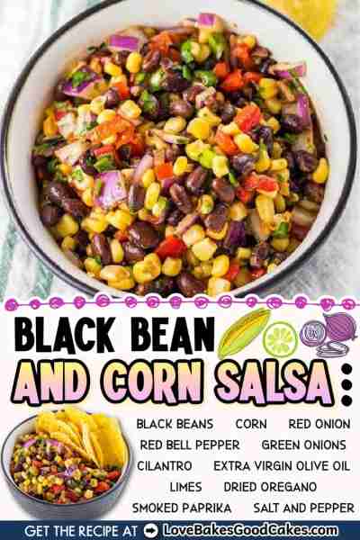 RECIPE - https://www.lovebakesgoodcakes.com/black-bean-and-corn-salsa/ Whether for your summer party...