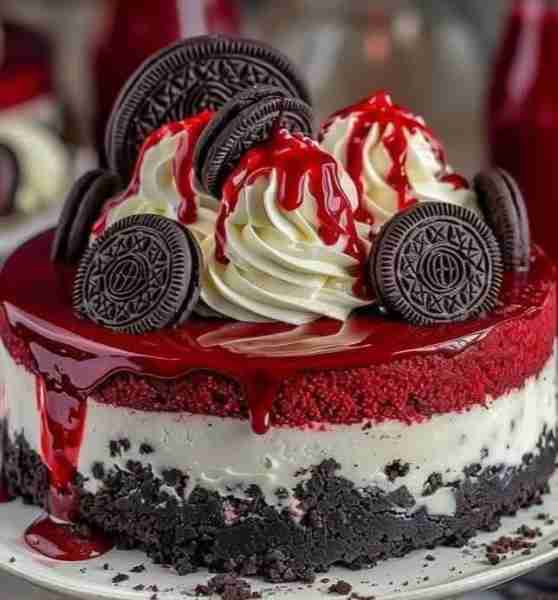 Friends, if you see my posts in your feed, please leave a comment! 💕😋Red Velvet Oreo Cheesecake re...