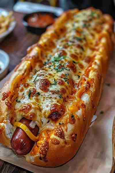 Cheesy Loaded Hot Recipe Ingredients: 4 hot dog buns 4 beef hot dogs (or your preferred type) 1 cup...