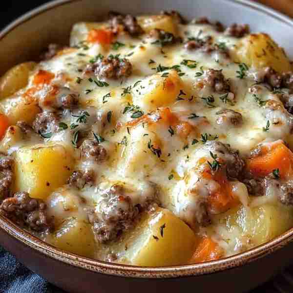 One-Pan Creamy Meat & Potato Skillet Ingredients: • 1 pound ground meat (beef, turkey, chicken, or p...