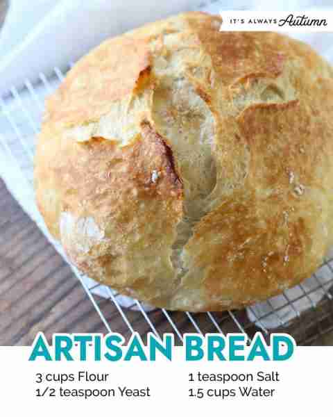 Baking bread does NOT get any easier than this - only four ingredients and no kneading! You can make...