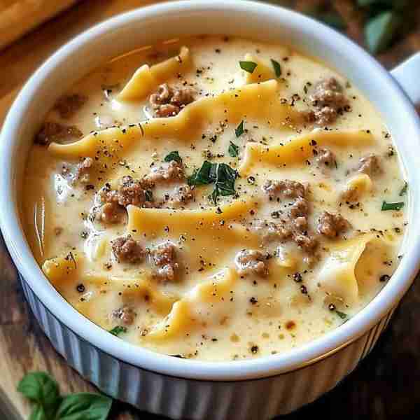 Creamy Alfredo Lasagna Soup 🍲 Warm up with this delicious and creamy twist on a classic comfort fo...