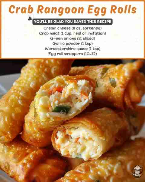 🔥 He took one bite and said, “These taste better than takeout!” 😍 Crispy, Creamy Crab Rangoon Egg...