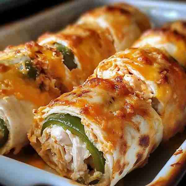 Smoky Cheesy Jalapeño Chicken Rolls 🌶️🧀🌯🤤 Deliciously cheesy and spicy chicken rolls for a tasty...
