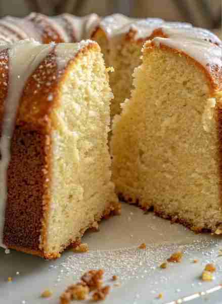 “Slap Yo’ Momma” kind of poundcake — buttery, rich, dense but melt-in-your-mouth, with that crisp go...