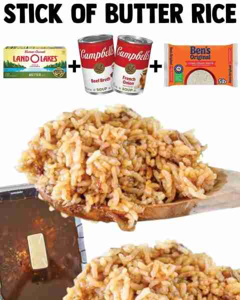 Stick of Butter Rice is an easy and tasty side dish - Everyone returns for seconds! **Ingredients**...
