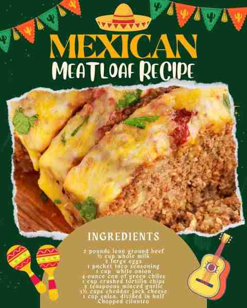 🌮 This Mexican Meatloaf is packed with flavor and topped with melty cheese! Who’s ready for a bite?...