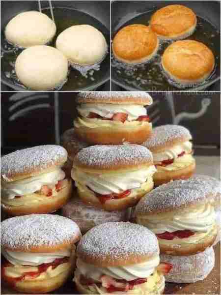 Strawberry Bombs – Don’t LOSE this recipe 🔥 Ingredients: 300 g (2 cups) flour 1 egg 45 g (1/4 cup)...
