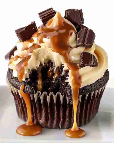 Gooey Peanut Butter Lava Cupcakes ⭐ Makes: 12 cupcakes ⏱ Total Time: ~1 hour (including cooling) In...