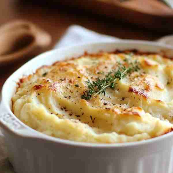Creamy Baked Mashed Potatoes: A Bite You Can’t Resist! Ingredients: 5 large Yukon gold potatoes, pee...