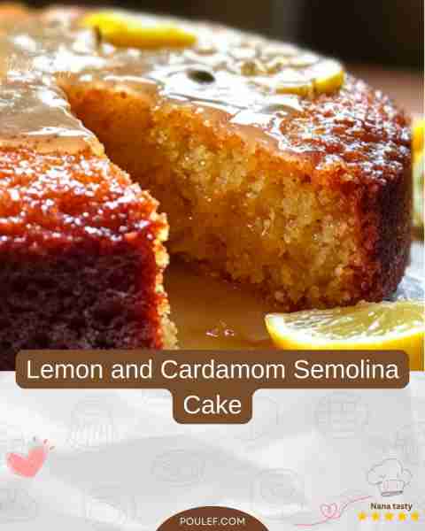 Lemon and Cardamom Semolina Cake Ingredients: 1 1/2 cups semolina (180g) 1/2 cup all-purpose flour (...