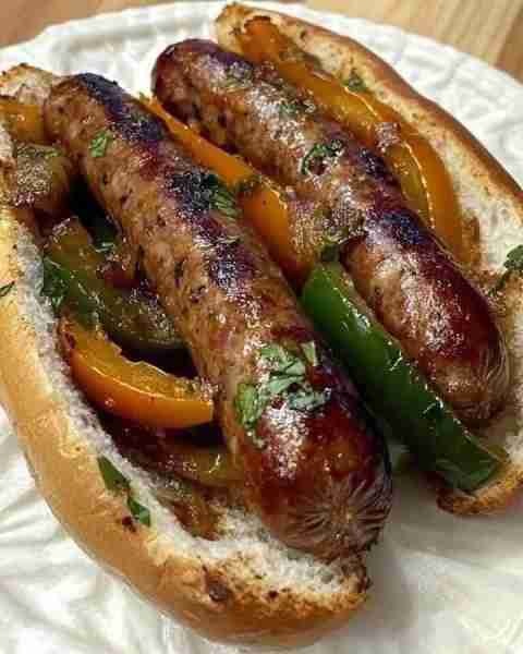 WOULD YOU EAT THIS ITALIAN SAUSAGE WITH PEPPERS AND ONIONS Ingredients: 4 Italian sausages (mild o...