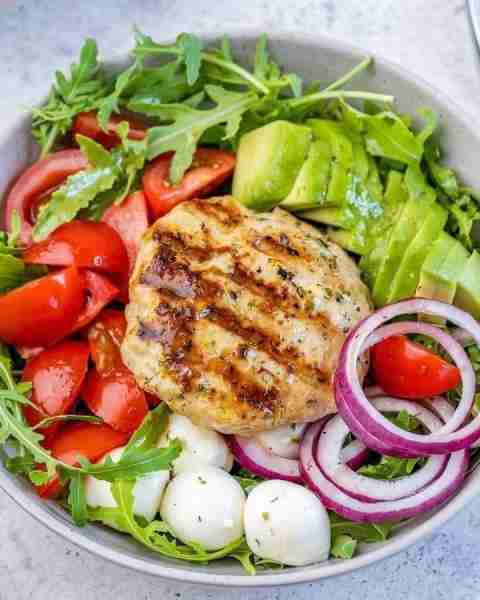 Mediterranean Inspired Burger Bowls - we’ve got fresh Mediterranean flavors piled upon more flavors...