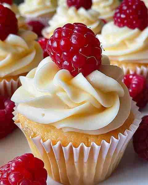 Raspberry Cheesecake Cupcakes 🕒 Prep Time: 20 mins ⏳ Chill Time: 2+ hours 🍽 Yields: 12 cupcakes Cr...
