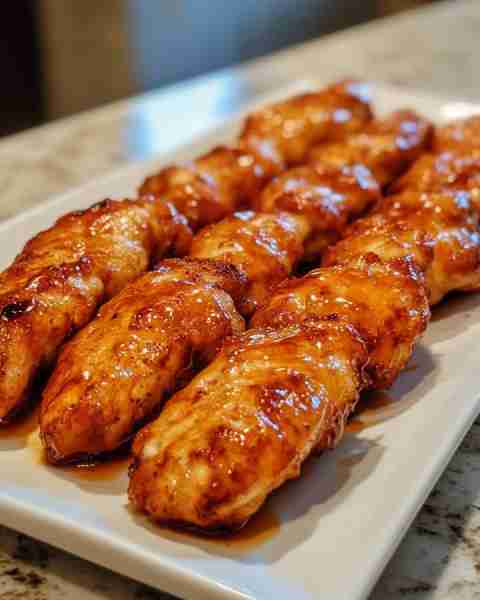 🍗 Air Fryer Honey Butter Garlic Chicken Tenders Ingredients: 1 lb chicken tenders 1 cup buttermilk...