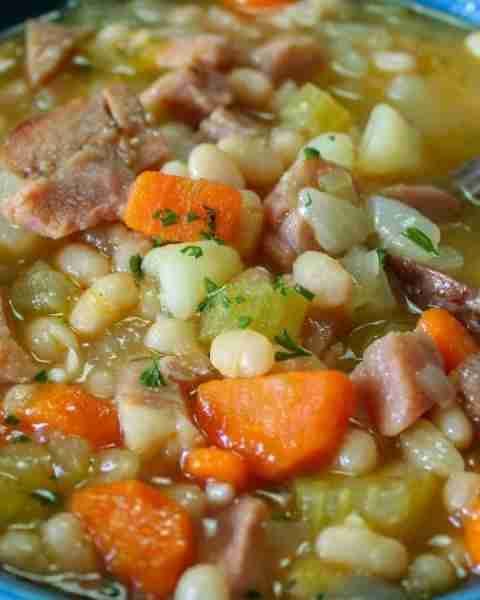 "This Bean & Ham Soup recipe is the BEST and it makes a lot of soup!" - Darlene