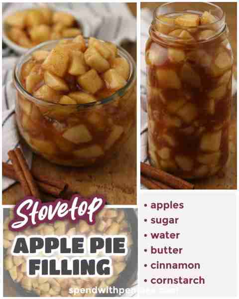 Apple Pie Filling takes less than 15 minutes to make and has a great homemade flavor! https://www.sp...
