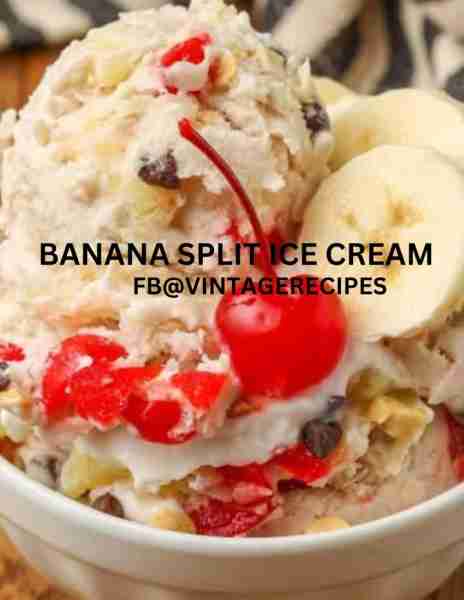 BANANA SPLIT ICE CREAM #sweetmemories 4 bananas 1 small lime 1 tsp. vanilla 1 quart half and half 1...